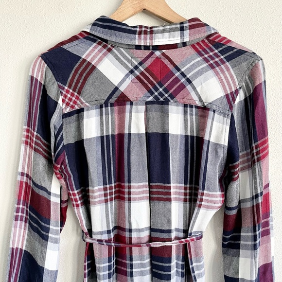 Rails Nadine Plaid Flannel Dress Size Small - Picture 7 of 16